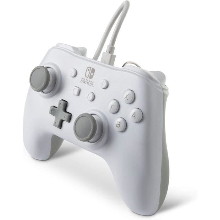 Manette filaire - power a - nintendo switch - blanc