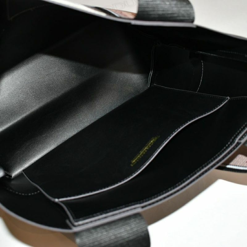 THEATRE PRODUCTS Synthetic Leather JQ Tape Tote Bag, Medium, Free Size, Black, BL191199