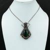 Green Fire Labradorite Gemstone Pendant Copper Wire Wrapped Pendant Handmade Copper Jewelry Latest Design Pendant Wire Wrap Jewelry For Gift