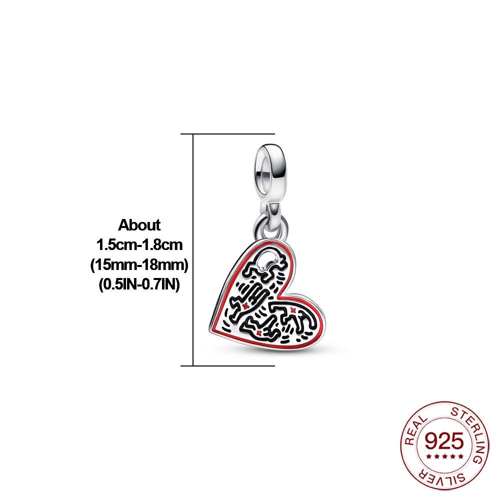 Novo Real S925 Prata Esterlina Me Charm Unicórnio Estrela Hoop Bead Fit Original Me Pulseiras Mulheres Coração Jóias Para Presente