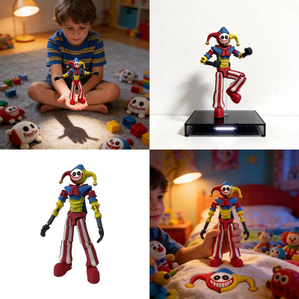 Poppy Playtime 5 Animowany Model z Ruchomym Błaznem Dla Entuzjastów Gier