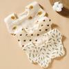 Six-Layer Cotton Petal Bib for Newborns, Boys & Girls - Thin, Soft & Absorbent