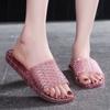 Indoor Woman Slippers Bedroom Slides Flat Crystal Shoes for Women Unique 2025 Luxury New Collection Shoe Summer Sandals On Sale
