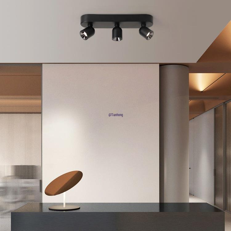Adjustable Anti-Glare Folding Ceiling Spotlight with High Color Rendering for Household or Picture Lighting