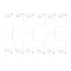 30pcs Blind Decoration Fixing Clip Blind Valance Clip ABS 3*2*1'' Hanger Clip For Blind Header For Home Application Accessories