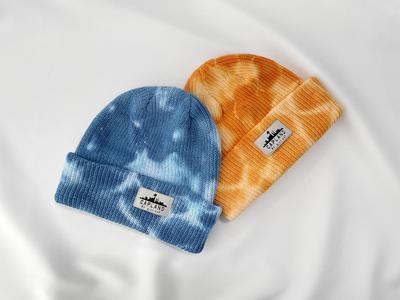 Damen- und Herren-Mütze mit Farbetikett, schlichte Herbst-Wintermütze