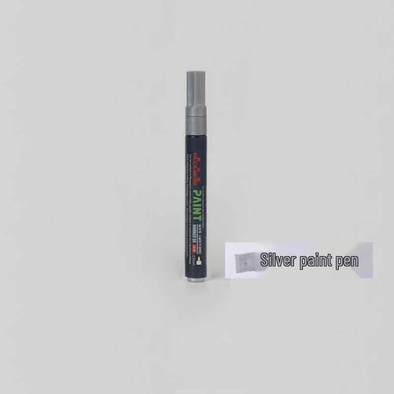 Filolang Gray Waterproof Paint Pen - Fade & High-Temperature Resistant for Hardware and Plastic Repair