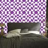 Free checkerboard wallpaper purple for living room and bedroom 50x1000