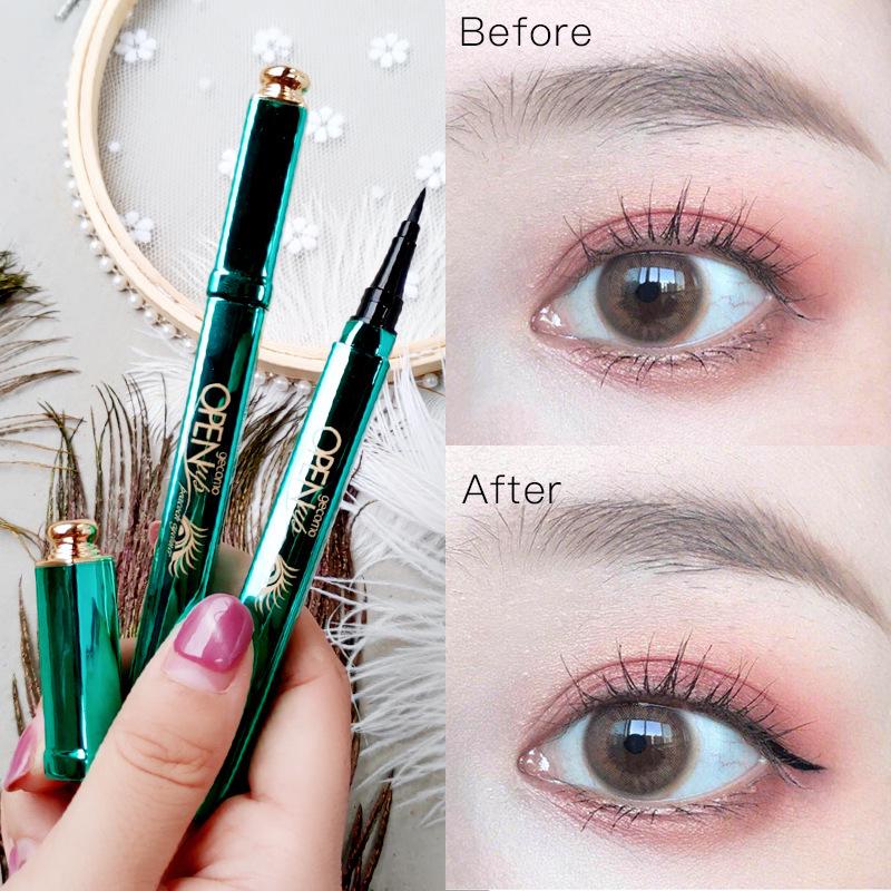 Gemeng Peacock Quick-Dry Waterproof Eyeliner Pen - Long-Lasting, Smudge-Proof, No-Removal, Beginner-Friendly Color Makeup