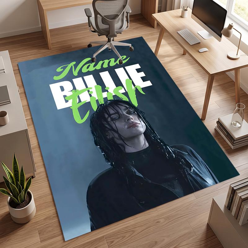 Billie eilish (5) Tappeto da Ufficio Personalizzato con Nome Decorazione Elegante per Soggiorno Camera da Letto Cucina
