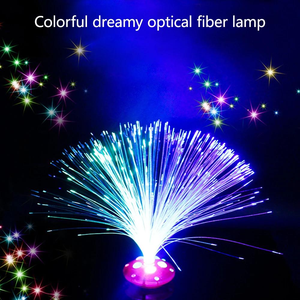 Regenbogenfarbwechselnde Glasfaserleuchten LED leuchtende Sternenhimmel-Lichter Kreative festliche Dekorationen Camping-Atmosphärenlichter
