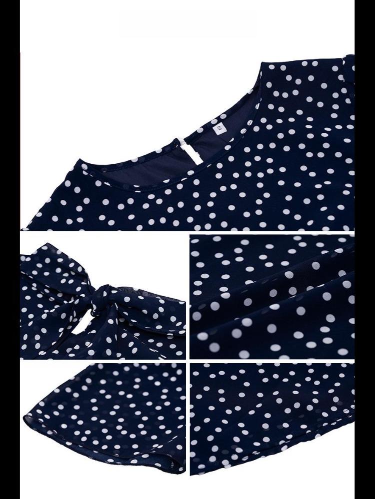 2024 Trendy Dámské Polka Dot Šněrovací Šaty Evropská Americká Móda Jarní Letní Kolekce Diyun