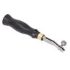 Leder-Abschrägungswerkzeug, 0,5 mm, verstellbar, bequemer Holzgriff, Lederschneider