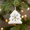 Reusable Felt Festive Wall Hangings Christmas Snowflake Ornament, Handmade Wool Tree/Heart/Snowflake Shaped Handcrafted Seasonal Decor Tree