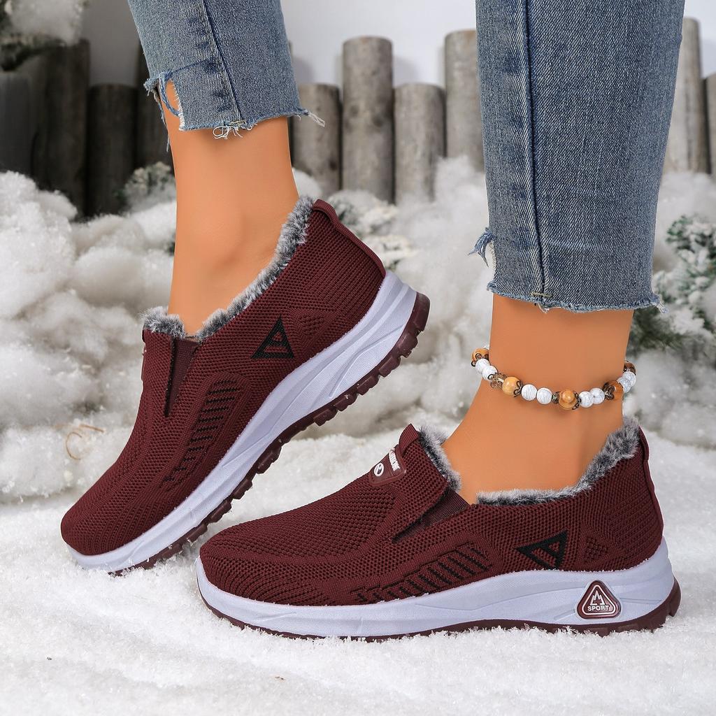 Women's Winter Snow Boots Thickened Fleece-Lined Warmth Comfortable Casual Shoes for Cold Weather, Winter Boots