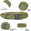 Adjustable Tactical Dogs Collar Traction Rope Military Pets Collars German Shepherd Training Medium Large Dog Pet Accessories
