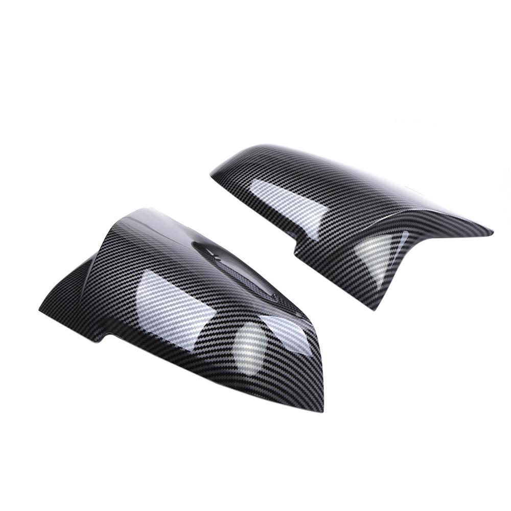 Carbon Fiber Look Rear View Mirror Cover For BMW F20 F21 F30 F31 F32 F34 F36 X1