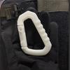 Luminous D-shaped Carabiner Outdoor Tactical Backpack Hook Buckle Multifunction Lightweight D-Ring Snap Hook Bag Accessories