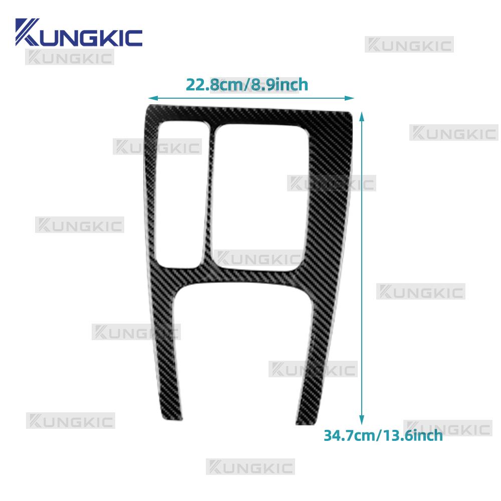 Echter Weicher Karbonfaser-Aufkleber für Honda Civic Type R 11. FL5 2022 2023 2024 2025 Linkslenker Rechtslenker Auto Schalthebel Panel Innenraumverkleidung