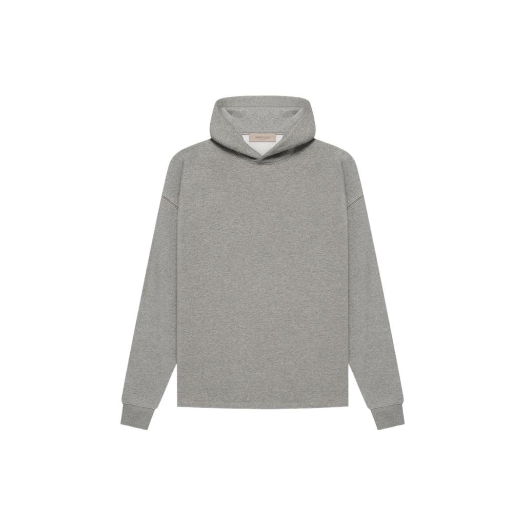 Fear of God Essentials Sudadera Relajada SS22 con Estampado de Letras de Terciopelo en la Espalda Tops Unisex Dark-Oatmeal FOG-SS22-608