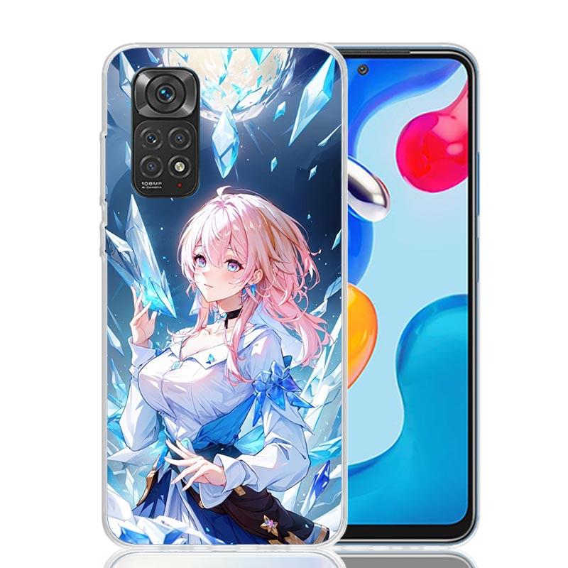 Honkai Star Rail March 7TH Phone Case For Xiaomi Redmi Note 15 14 13 12S 12 Pro Plus 11S 11E 11 11T 10S 10 Art Soft Pattern Cove