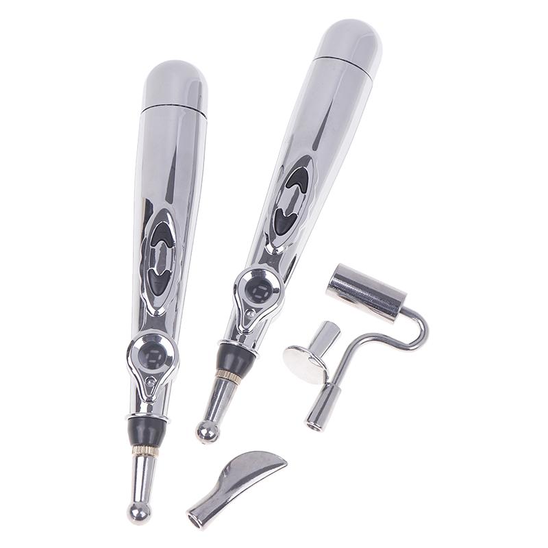 2/5 Heads Electric Acupuncture Pen Acupuncture Point Massage Pen Meridian Energy Massage Pen Pain Relief Massage Pen