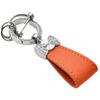 Ladies Bag Fashion Decoration Luxury Genuine Leather Keychain Car Key Pendant  Small Gift
