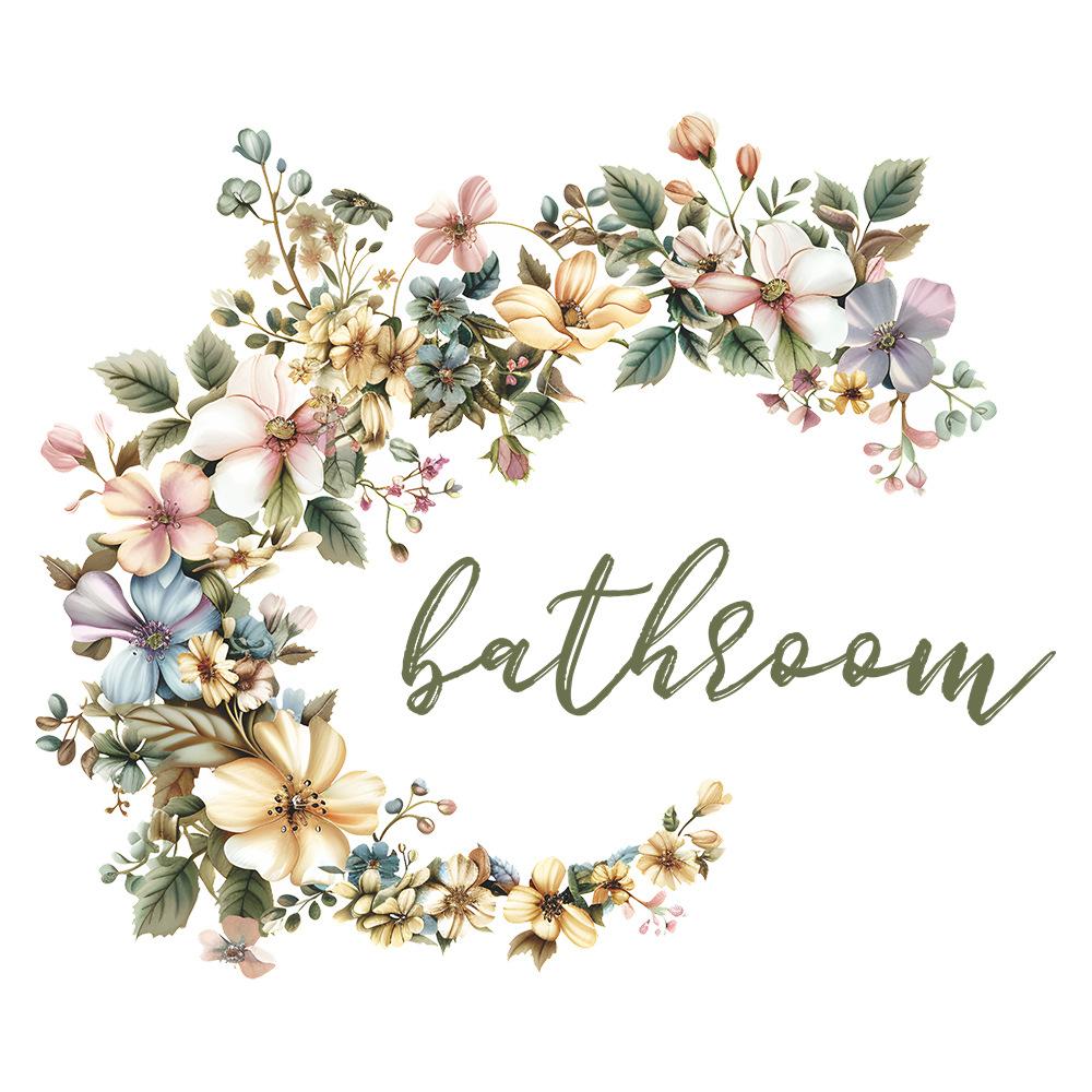 Fun-f203 Ușă de baie cu slogan englezesc și autocolante decorative pentru casă