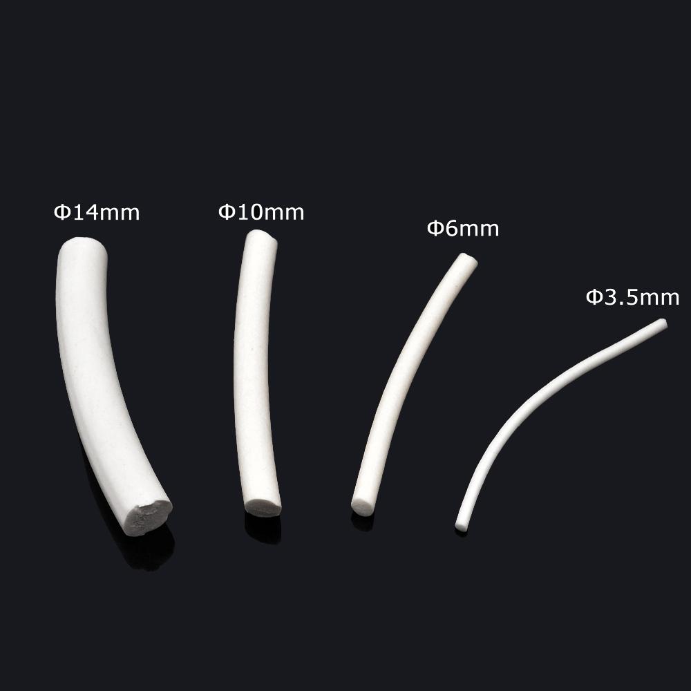 MNFT 1Bag Silicone Clinder Elastic Foam Strips Floating for Fishing Lure DIY Fly Tying White Color Fly Tying Material