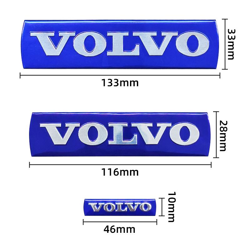 Accessori badge decorativi con lettere logo griglia anteriore auto adesivo volante adatto per Volvo C30 S40 S80 XC60 V90 C70 V60