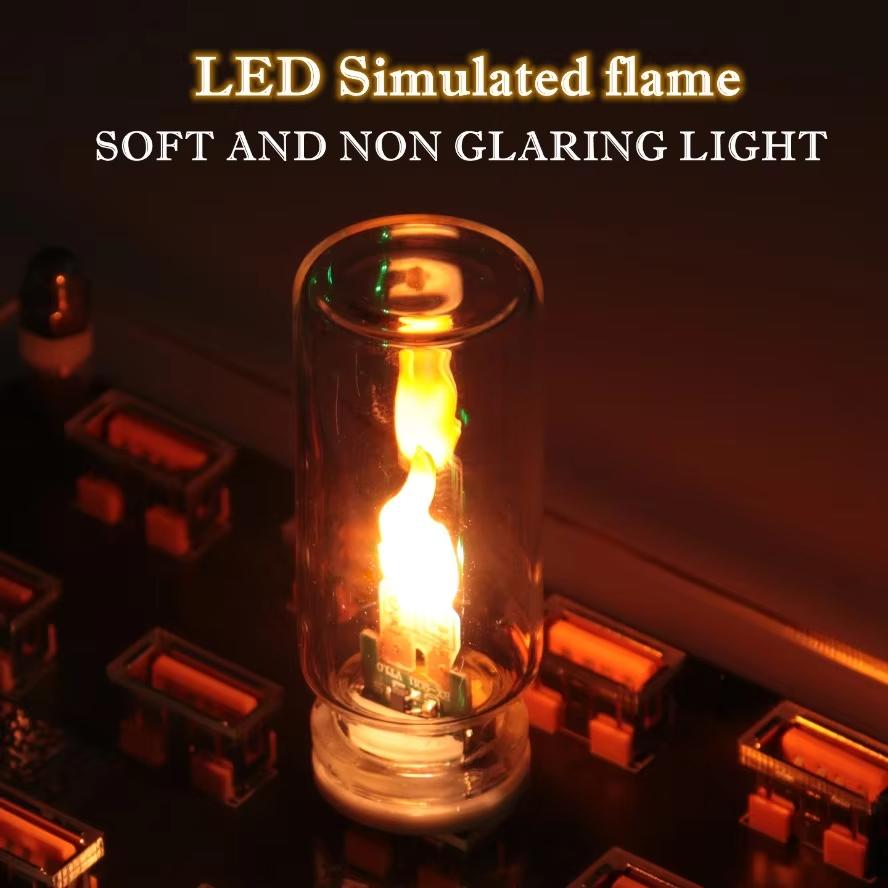 USB Dynamische Flammenkerzen Lampe Mattes Klares Glas Dekoration Umgebungslicht 5V Blitzkerzen Licht Touch Control für Auto Zuhause
