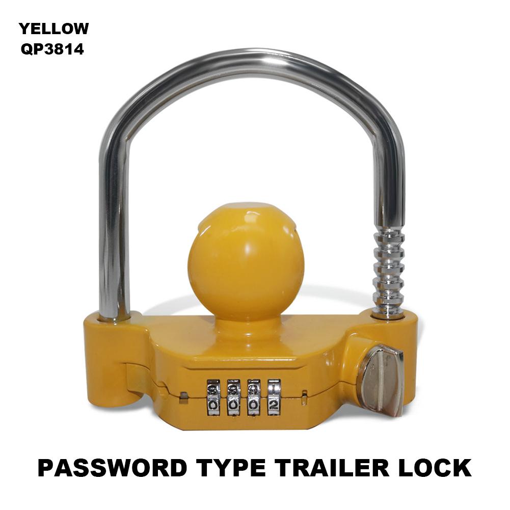 Password type trailer lock Key type trailer lock Stainless steel house anti-theft lock Flower basket type car lock Trailer hook