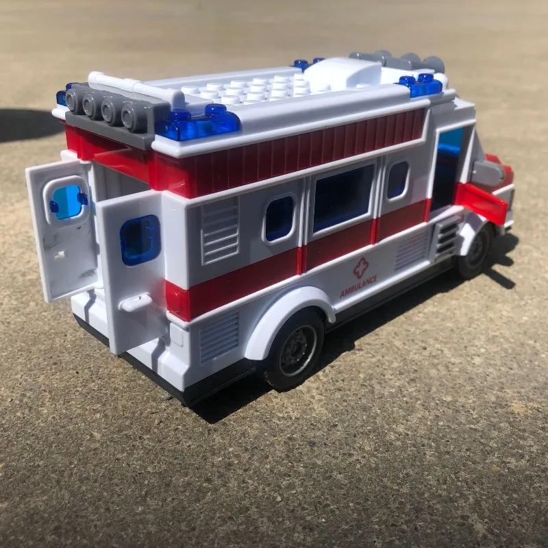 1:30 Kids Remote Control School Bus Ambulance Car Toys Children Wireless Electric Simulation Rc Cars Model With Lights Boys Gift