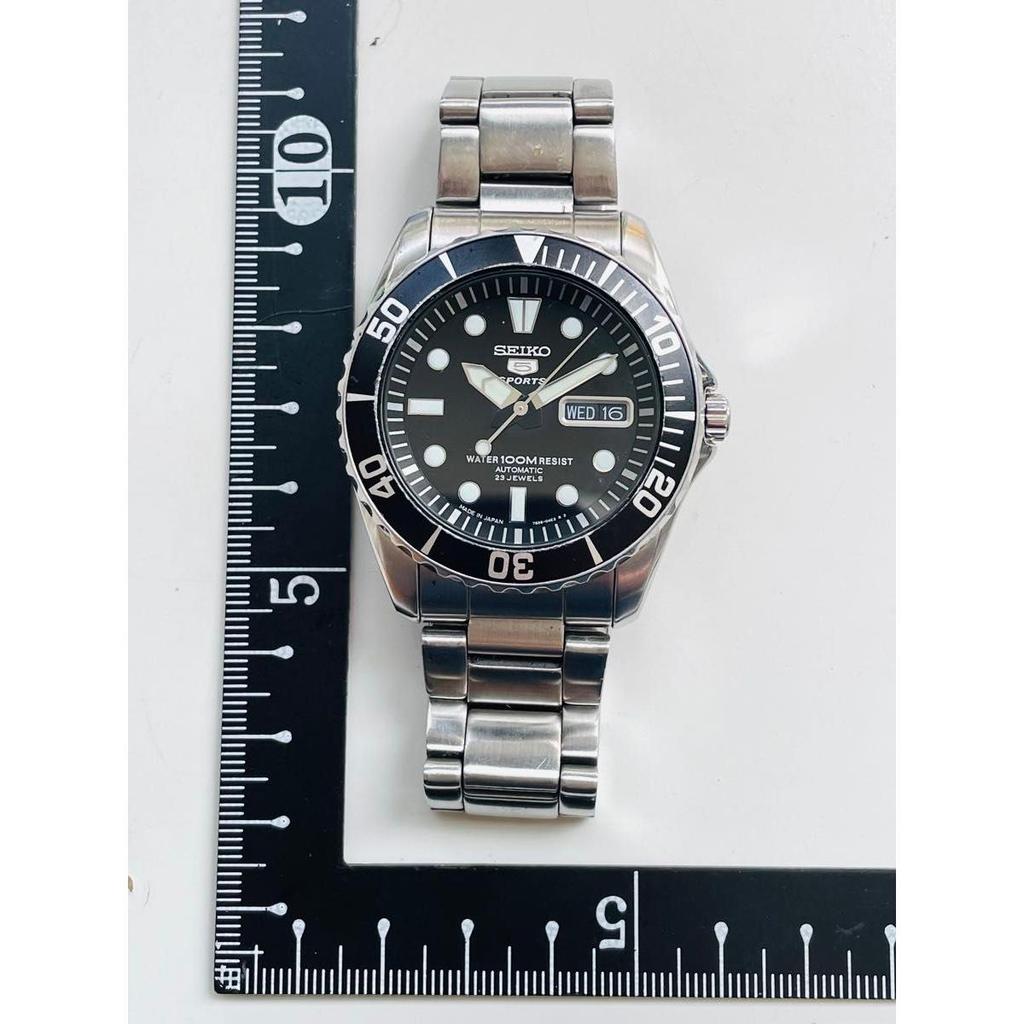 Used Rare Operation confirmed Good condition SEIKO Overseas model 5 sports Back skid 7S36-03C0 23 stones Men's Automatic winding Made in Japan