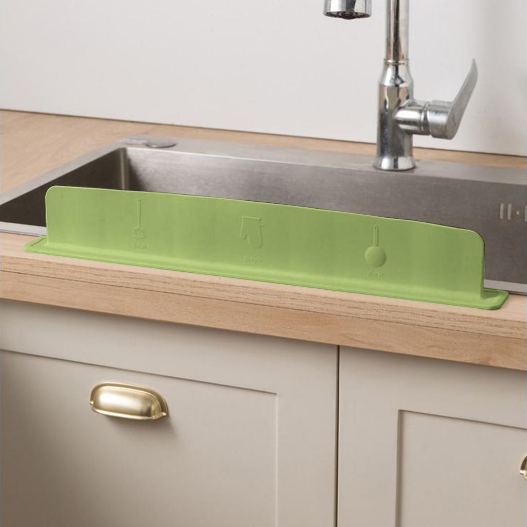 Suction Cup Splash Guard Sink Splash Guard Extra Long Backsplash Splash Protector Reusable for Washing Dishes Faucet Bathroom