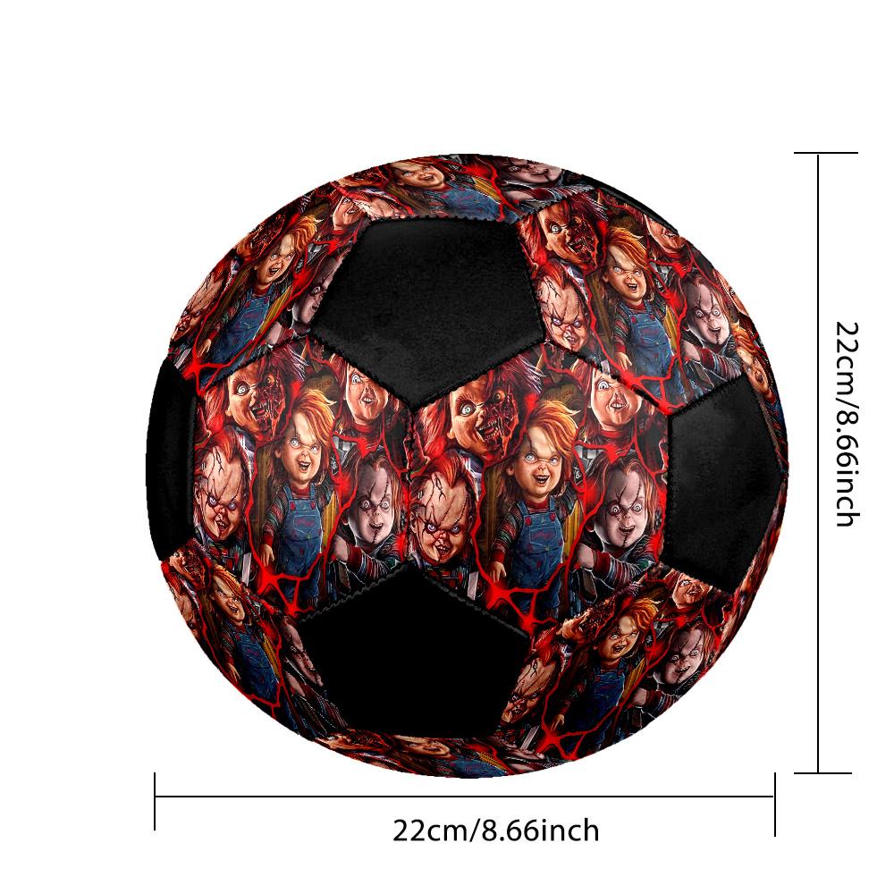 Chucky Indoor Soccer Ball Colorful All Ages Size 5 Machine Stitched PVC Competition Ready Durable High-Bounce