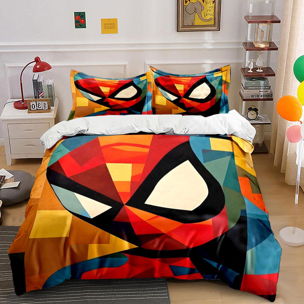 

Abstract geometric Spiderman face. Bedding sets Duvet cover sets Duvet covers Pillowcases(1 * Duvet Cover 2 * Pillowcases, without duvet insert) 135x200cm