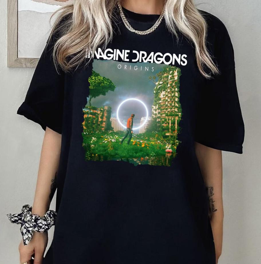 Vintage Imagine Dragons Origins Album Cover T-shirt size S-5XL M