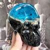 1 Stück flexible, klare Silikon-Totenkopf-Formen, Silikonformen für Harz, Ton, Kerzenwachs, Halloween, Heimdekoration