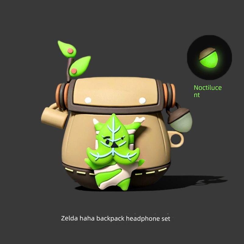 

для Huawei Freeclip Чехол для наушников Freebudspro4 Защитный чехол FreeArc Силиконовый 6i/5i Ударопрочный SE3 Мультяшный Pro3 Мягкий чехол 4e Нишевый стиль SE2 Huawei FreeClip Ah ha ha backpack [luminous]]