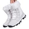 Fashion High-top Boots Women's Fur-lined Snow Boots Warm Cotton Shoes Winter Outdoor Hiking Sneakers Plush Walking Shoes