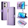 For Oppo A5x 5G/4G Case Zipper Pocket Wallet Leather Phone Cover with Straps