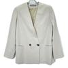 Theory Luxe 24 Year Ivory Newan Daylia Collarless Tailored Jacket Jacket 38 IvoryUsed