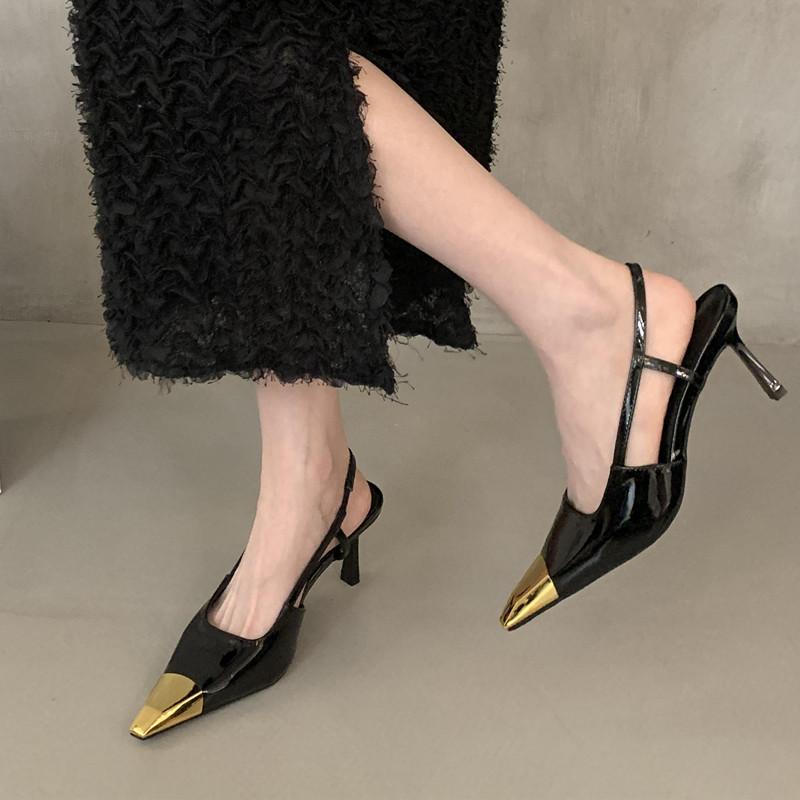 Fashion Bailamos 2025 Brand Women Sandal Fashion Mix Color Ladies Elegant Slingback Shoes Thin High Heel Outdoor Dress Pumps Shoes