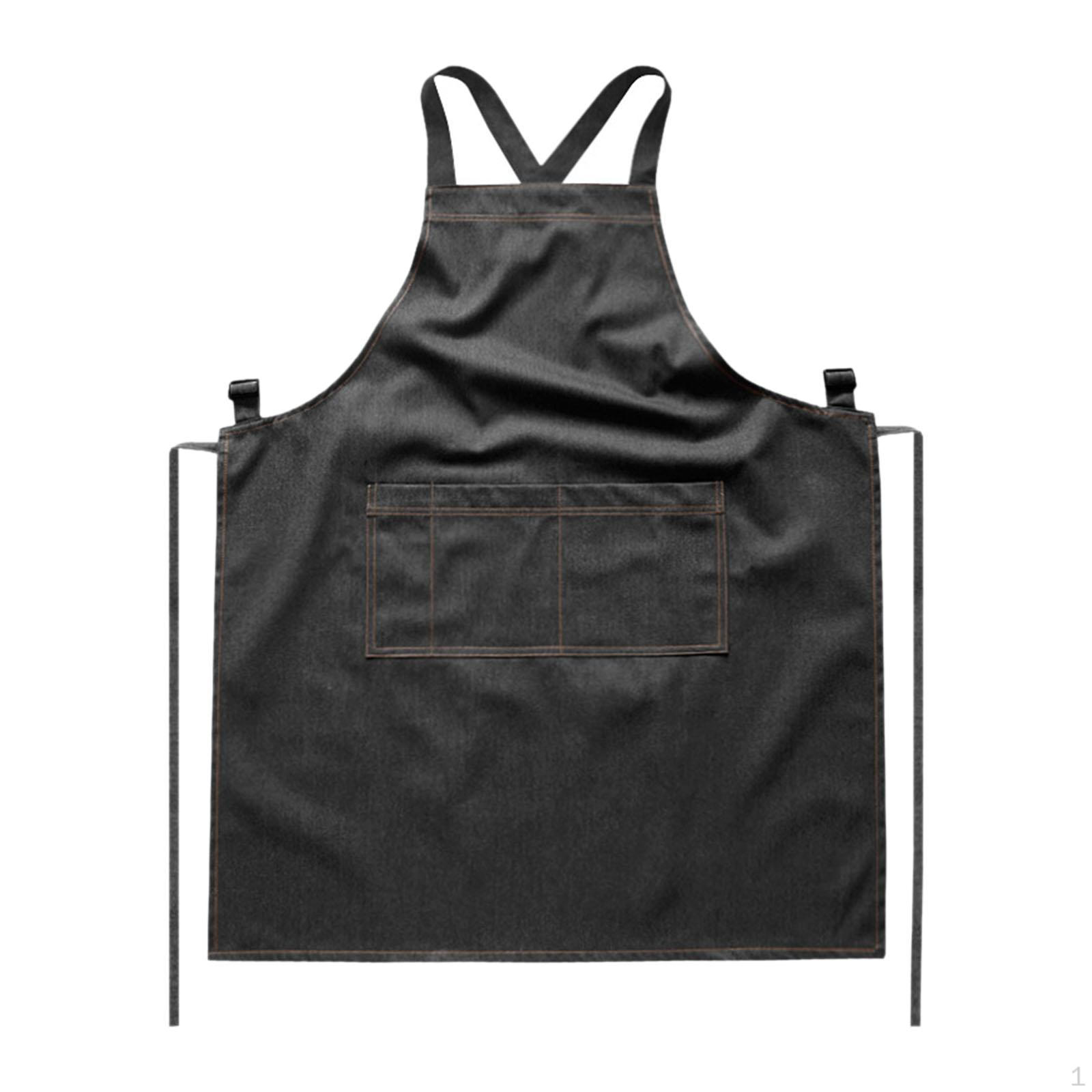 

Canvas Apron for Men And Women - Ideal Cooking, Gardening, BBQ чорний