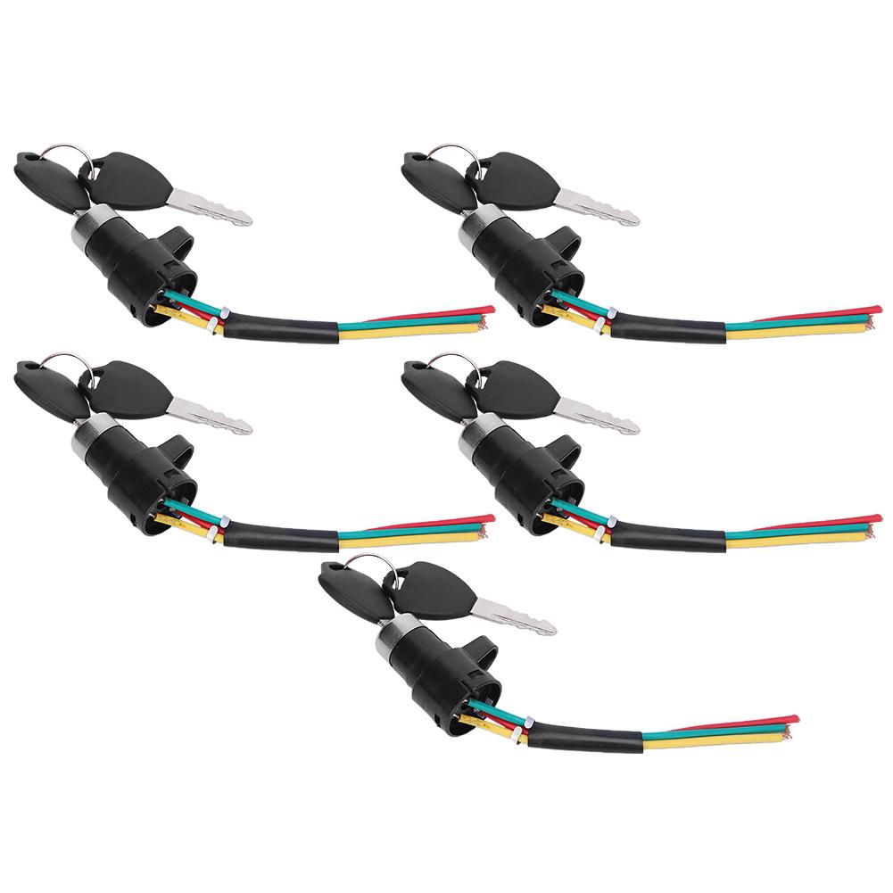 5Set Electric Bicycle Electric Scooter Power Supply Lock Key Switch Electric Door Lock