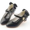 Girls' Fashionable High Heels Korean Style Princess Shoes All-match Shallow-mouth Leather Shoes