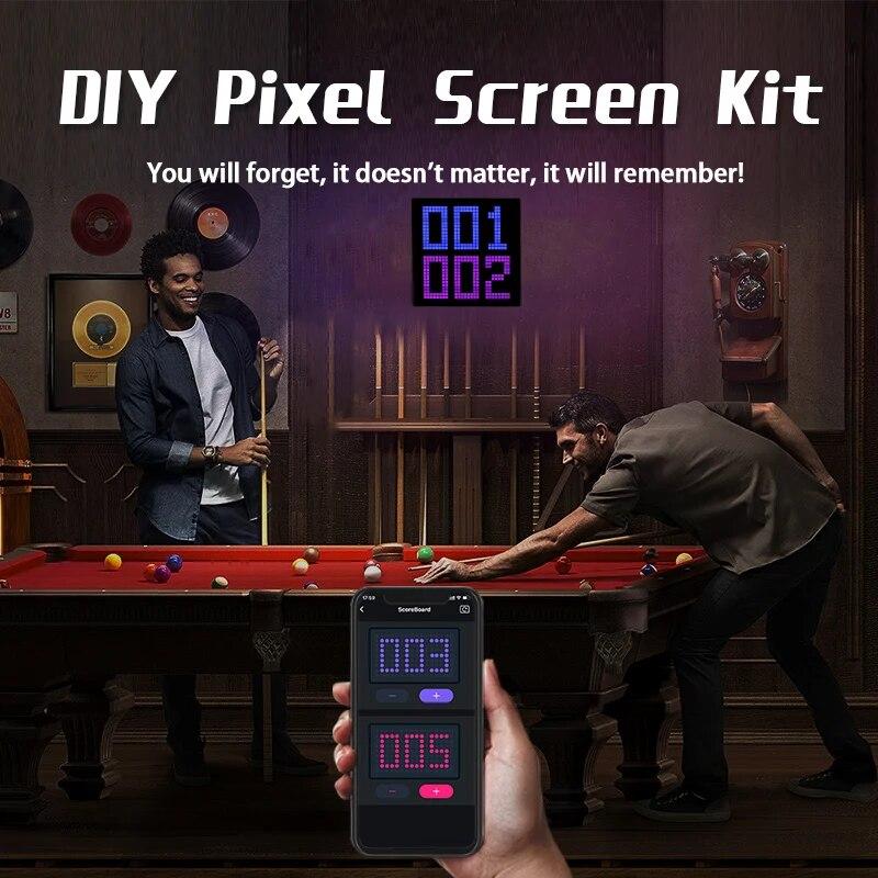 Umelecký LED displej s rozlíšením 32 x 32 NFT Pixel Umelecký displej na ovládanie pomocou aplikácie pre reproduktor Bluetooth
