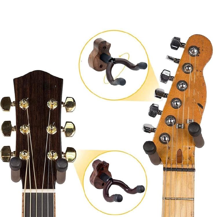 Guitar Wall Mount Hanger Guitar Hanger Wall Hook Holder Stand Display with Screws Easy To Install for Banjo,Mandolin