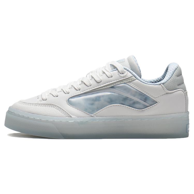 LiNing Wave 180 Low Slip Resistant, Abrasion Resistant, Lightweight Low Top Skateboard Shoes Women s Frost White AECS018-1 37